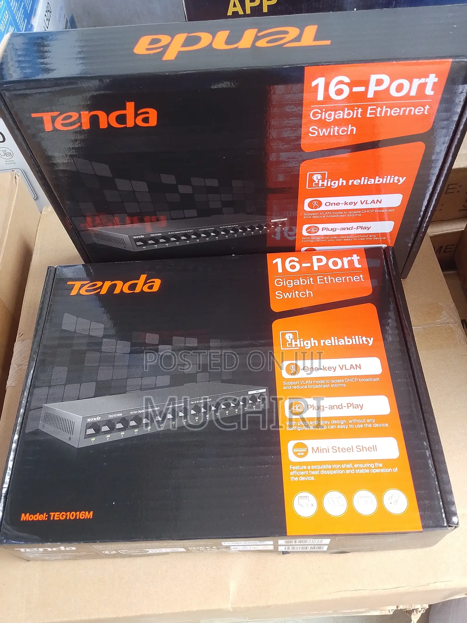 Tenda Teg1016m 16-Port Gigabit Ethernet Switch