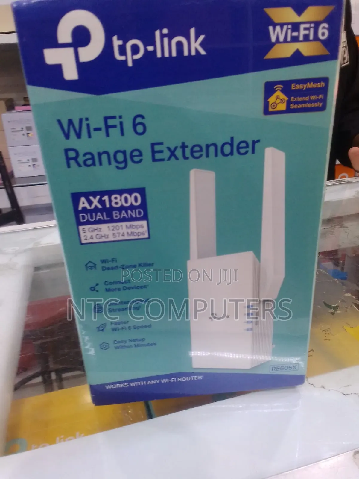 TP-Link Re605X AX1800 Dualband Mesh Wifi 6 Range Extender