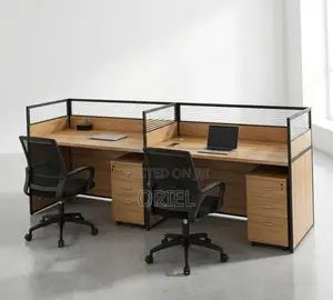 Office Workstation : 2-Person Straight Shared Office Workstation