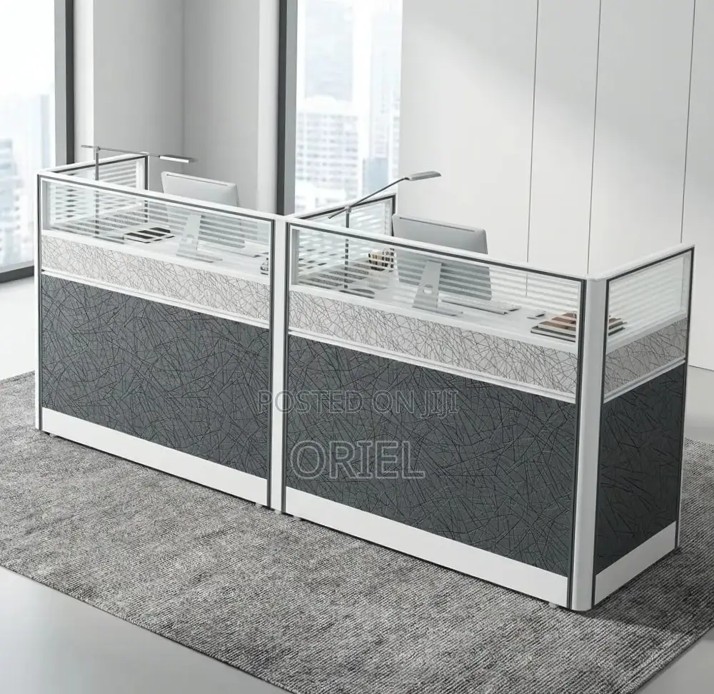 Office Workstation : 2-Person Straight Shared Office Workstation