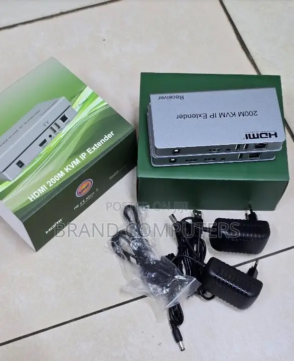 Brand New 200M KVM HDMI Extender Over Ethernet Cable With USB
