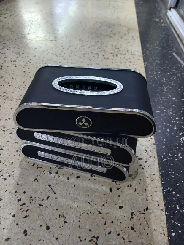 Branded Mitsubishi Tissue Holder – Premium Mitsubishi Car Tissue Box