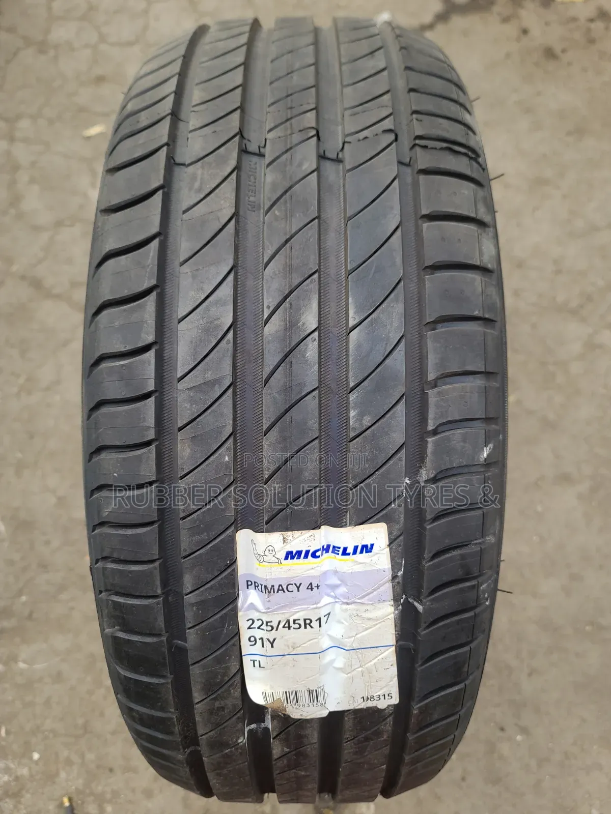 225 /45 R17 Michelin Tyres 91y Primacy 4+