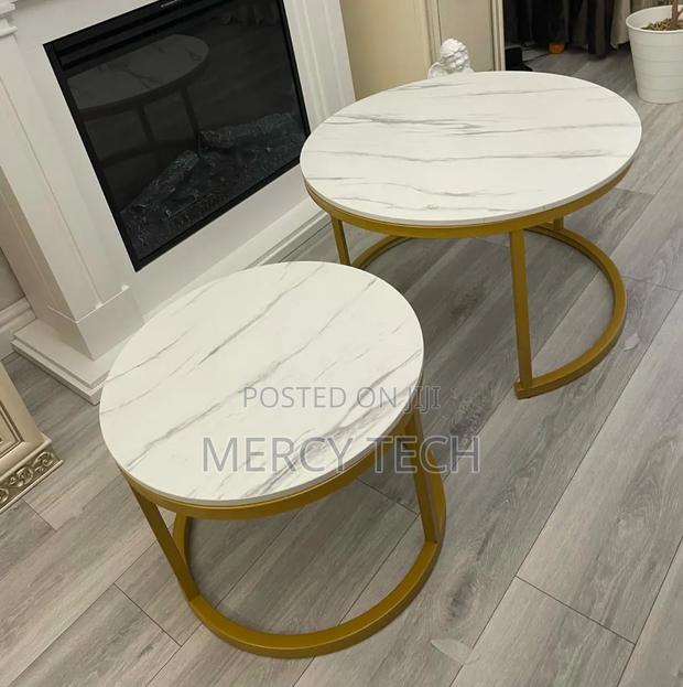 White Nesting Coffee Table Set - main view