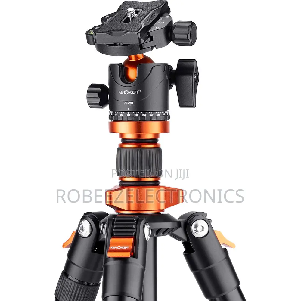 K F DSLR Camera Aluminum Tripod Plus Monopod and BH 28L Ball Head Kit