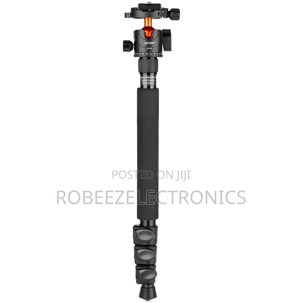 K F DSLR Camera Aluminum Tripod Plus Monopod and BH 28L Ball Head Kit