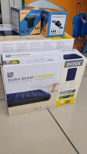 6×6 Intex Inflatable Mattress Plus Free Electric Pump