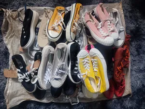 Shoes 24 Pairs at 250 Each | Canvas | Thrift | Bale | Rubber | Converse