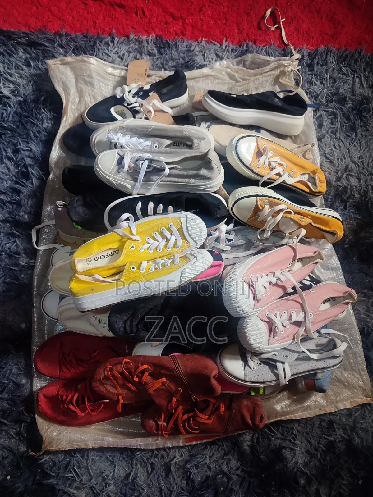 Shoes 24 Pairs at 250 Each | Canvas | Thrift | Bale | Rubber | Converse