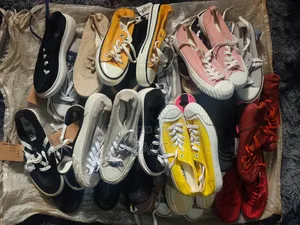 Shoes 24 Pairs at 250 Each | Canvas | Thrift | Bale | Rubber | Converse