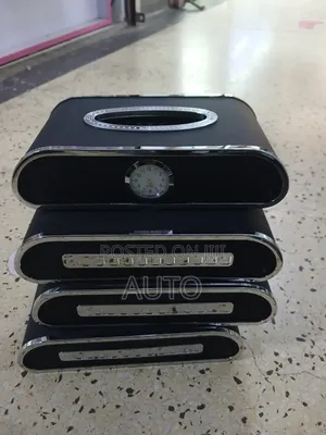 Universal Clock Style Tissue Holder | Car Dashboard Tissue Box