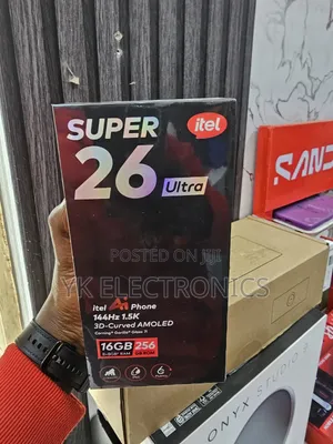 New Itel S26 Ultra 256 GB Black