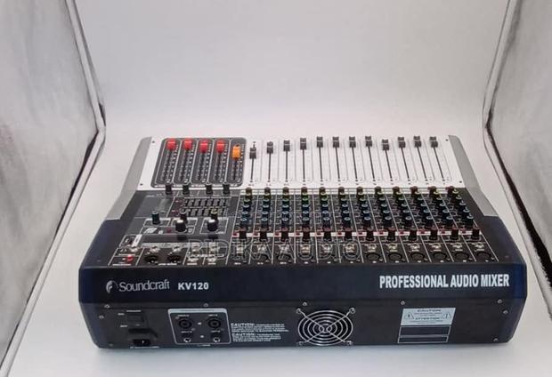 L Soundcraft KV120 Powered Audio Mixer – 12 Channels of Massive Power