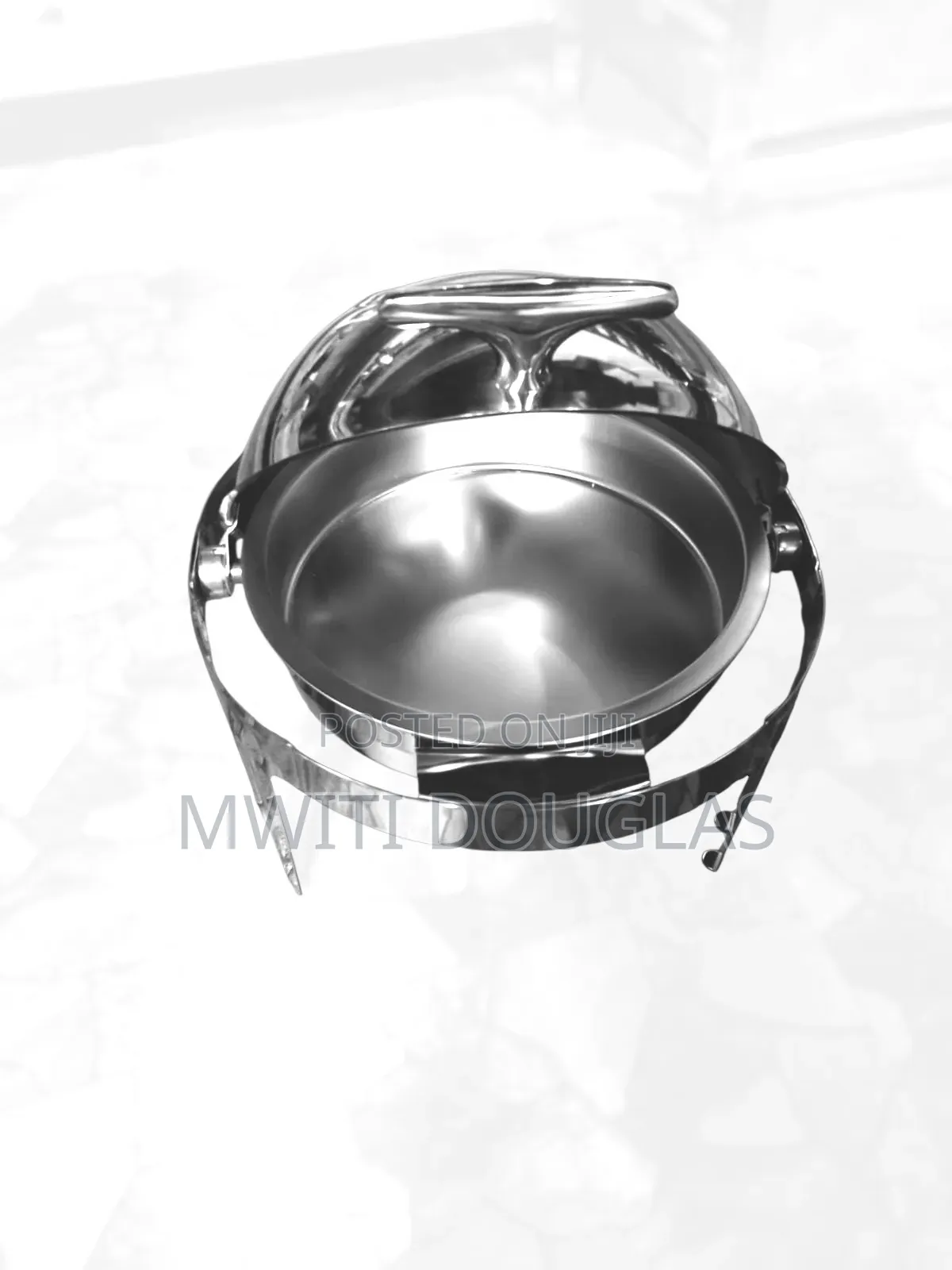 Stainless Steel Round Roll-Top Chafing Dish