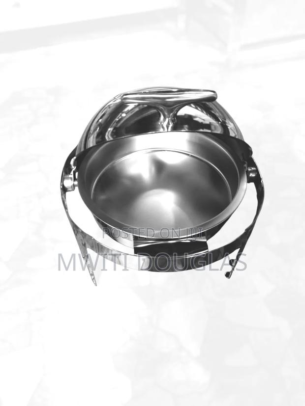 Stainless Steel Round Roll-Top Chafing Dish