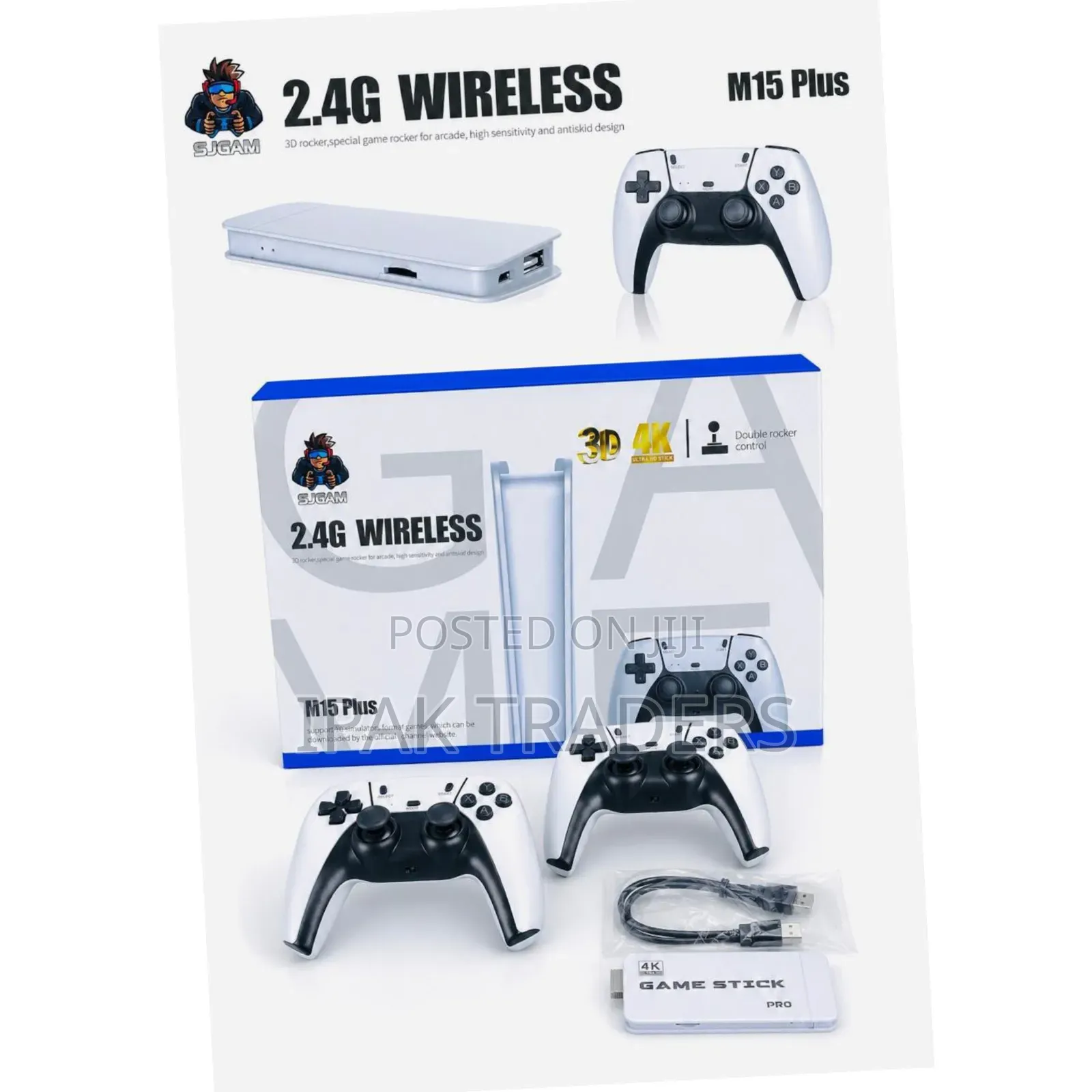 M15 Retro Game Stick Mini Console 20000 Games HDMI Plug Play