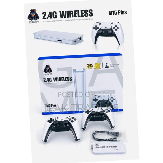 M15 Retro Game Stick Mini Console 20000 Games HDMI Plug Play