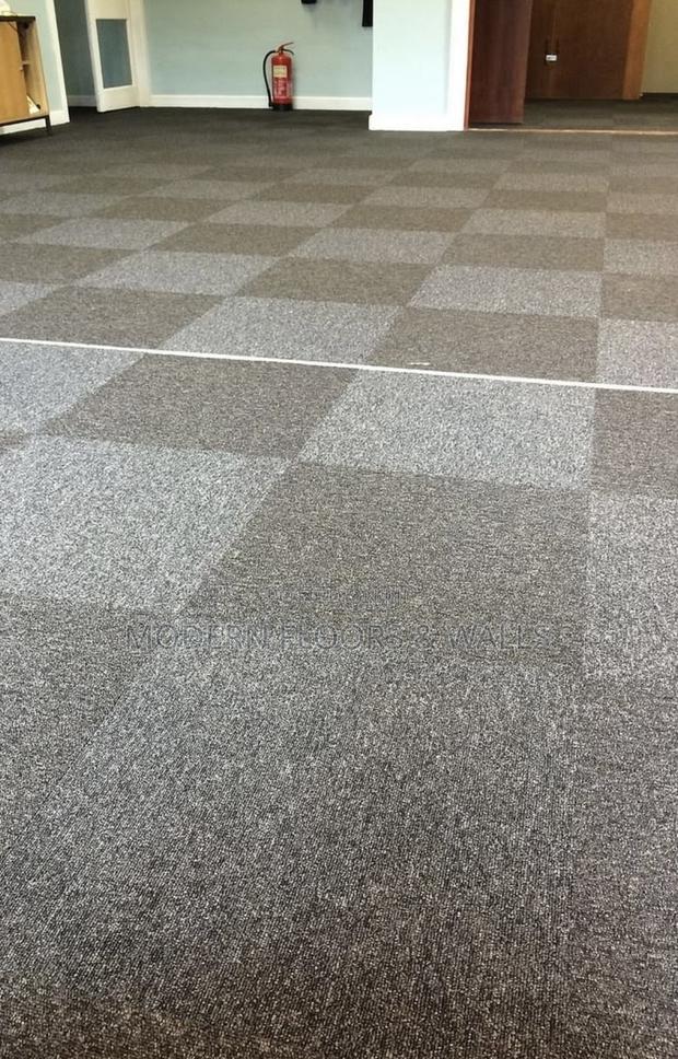 NA09 Grey 50cm × 50cm Carpet Floor Tiles