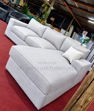 Valtoria 6 Seater L Sofa - Contemporary Fabric Design