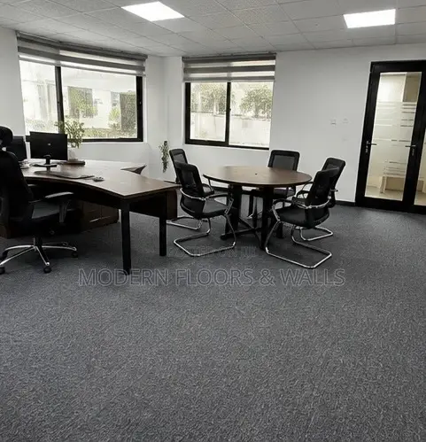 NA01 Grey 50cmx50cm Carpet Floor Tiles+ PVC Backing