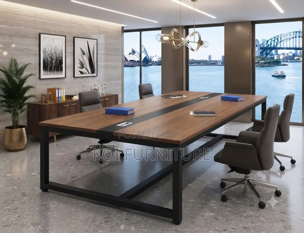 Boardroom Table; 240cm Executive Wooden Working Boardroom Table