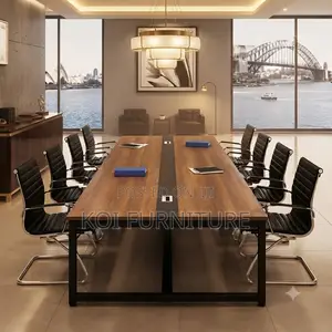 Boardroom Table; 240cm Executive Wooden Working Boardroom Table