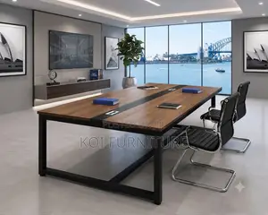 Boardroom Table; 240cm Executive Wooden Working Boardroom Table