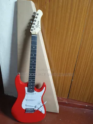 Electric Guitar Red – 3 Pickup Stratocaster Style Guitar