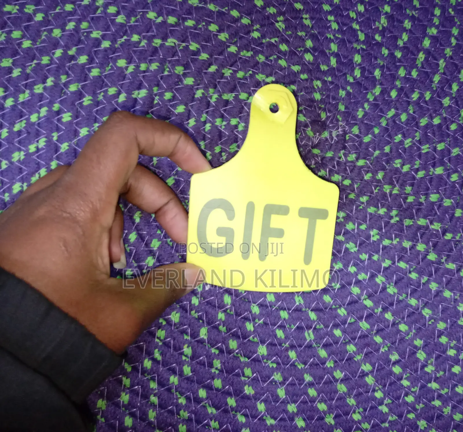 Customized Yellow Plastic Livestock Large Ear Tag - Cattles