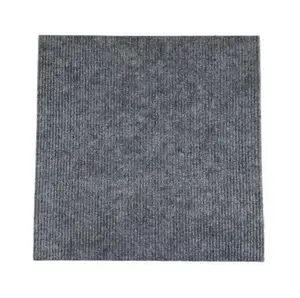 NA01 Grey 50cmx50cm Carpet Floor Tiles+ PVC Backing