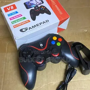 V8 Bluetooth Game Controller With Ergonomic Grip for Android PC