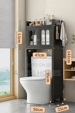 Premium Over-the-Toilet Bathroom Storage Cabinet