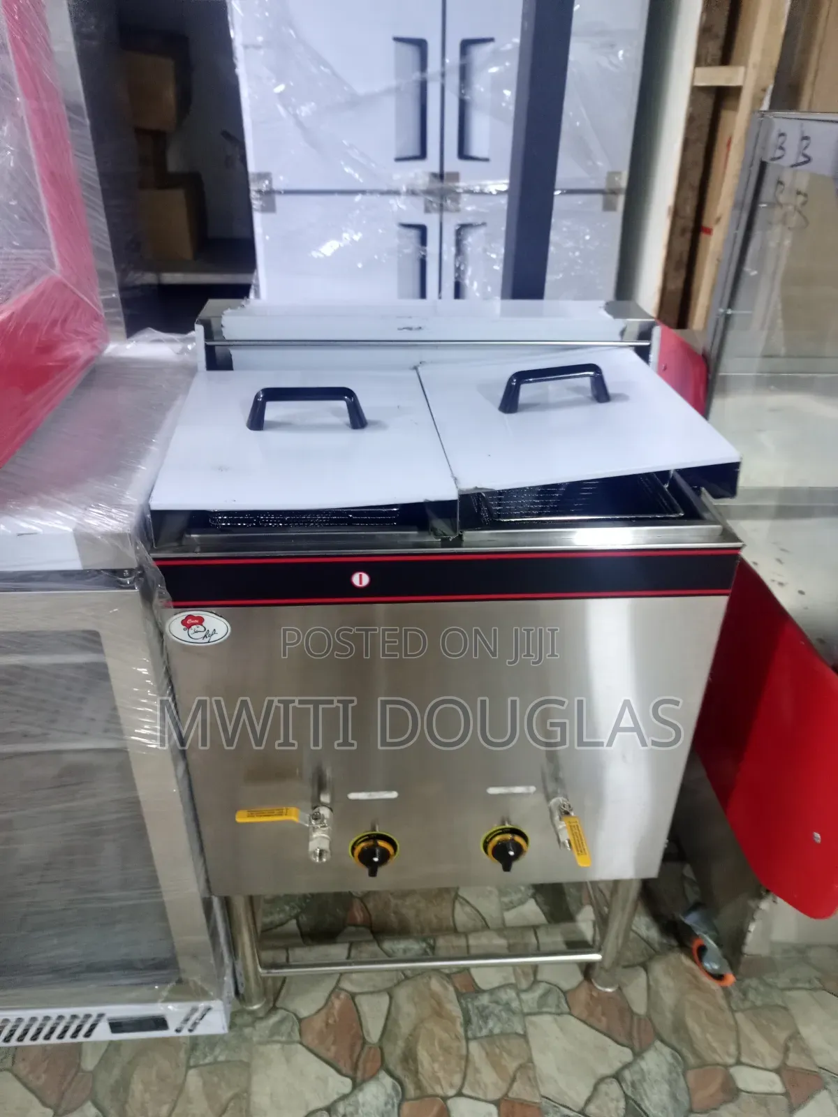 Commercial Double-Tank Floor-Standing Gas Deep Fryer