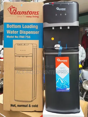 Ramtons 3 Tap Bottom Load Dispenser BLACK - RM/756 - Hot, Normal, Cold