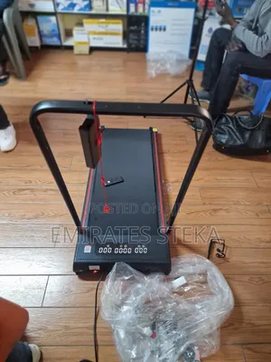Slim Walking Pad Measures Time Speed and Calories Up to 10km Incline