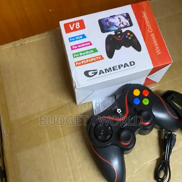 V8 Bluetooth Wireless Joystick Controller for Mobile PC Games