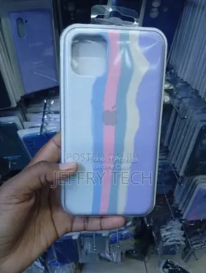 iPhone 11 Pro Max Silicone Case Wavy Stripes and a Soft-Touch