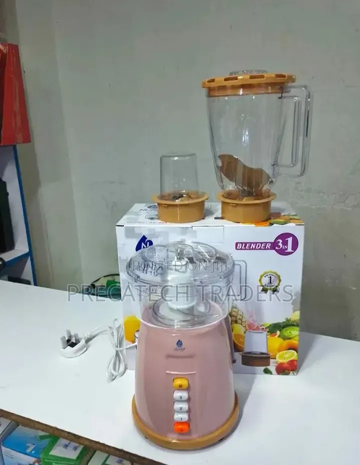 Nunix AK-444 3-in-1 Blender With Grinder