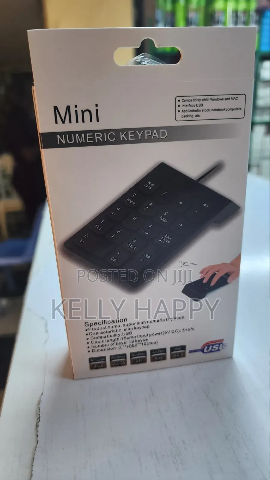 Mini Numeric Keyboard Wireless Available