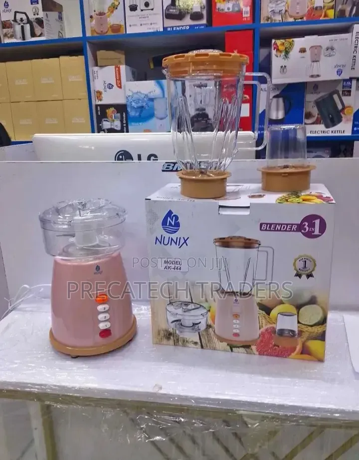 Nunix AK-444 3in1 Powerful Kitchen Blender