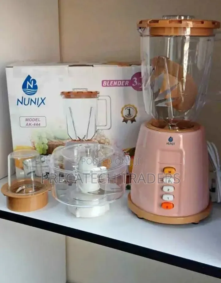 3-in-1 Nunix Blender for Smoothies, Juices Grinding