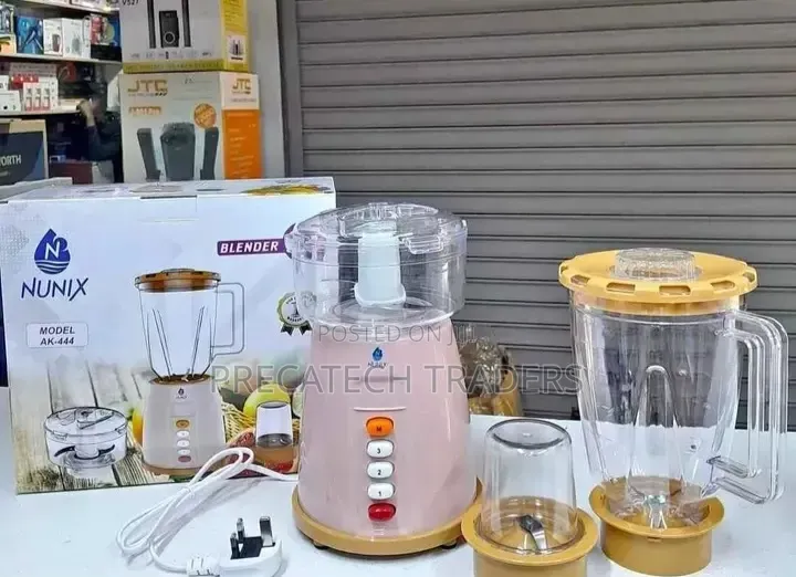 3-in-1 Nunix Blender for Smoothies, Juices Grinding
