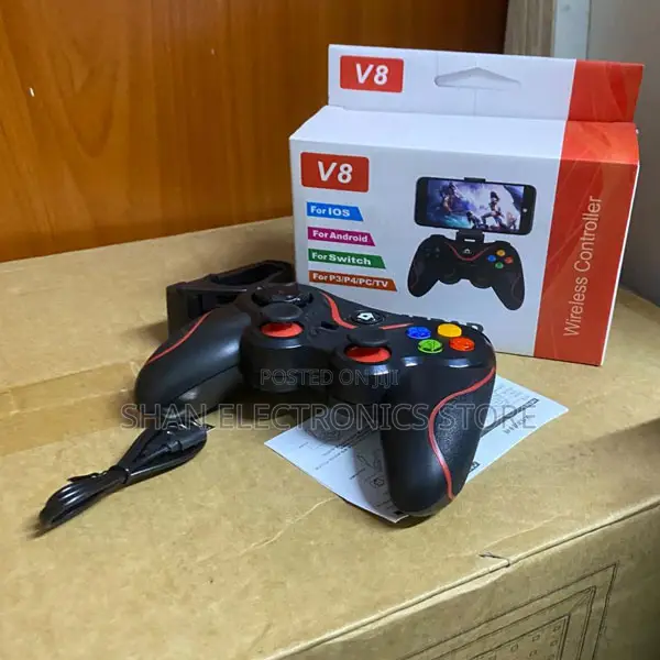 Navigate Fast-Paced Games V8 Multi-Platform Wireless Bluetooth Gamepad