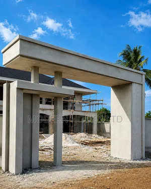 Modern Gate Entrance Construction, Quality Finishing Custom Design