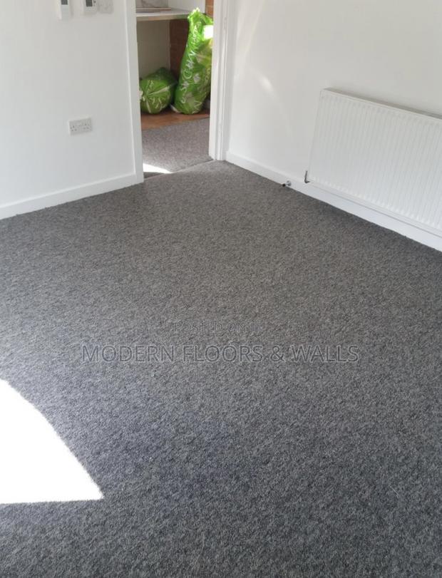 NA02 Grey 50cmx50cm Carpet Floor Tiles+ PVC Backing - thumbnail 2