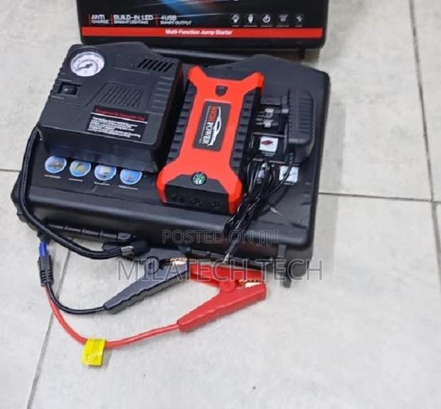 Car Jump Starter 12V Battery Booster With LED Flashlight - thumbnail 2