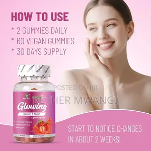 Skin Glowing Gummies, With Keratin Biotion in Kenya