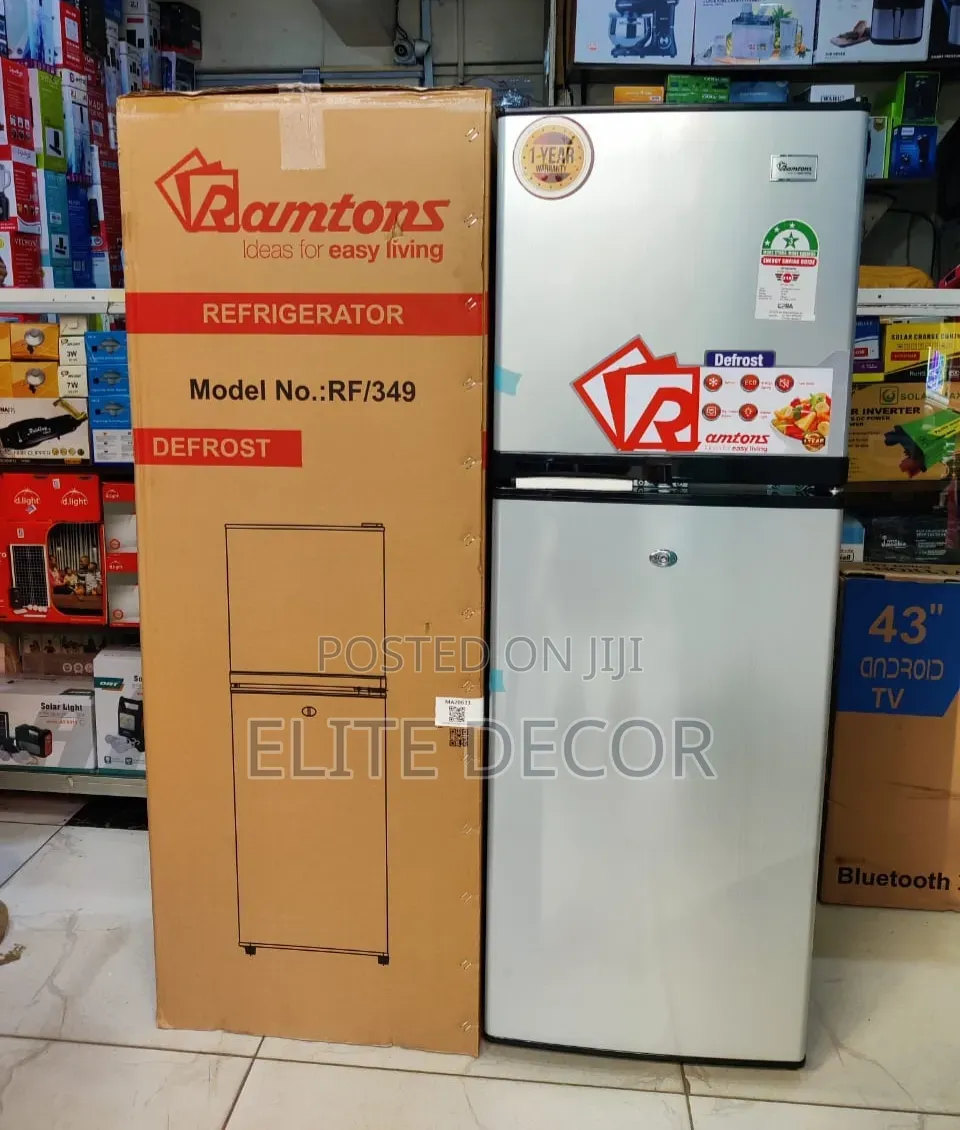 Ramtons 138L Double Door Fridge – RF349 | 3-Star Rating