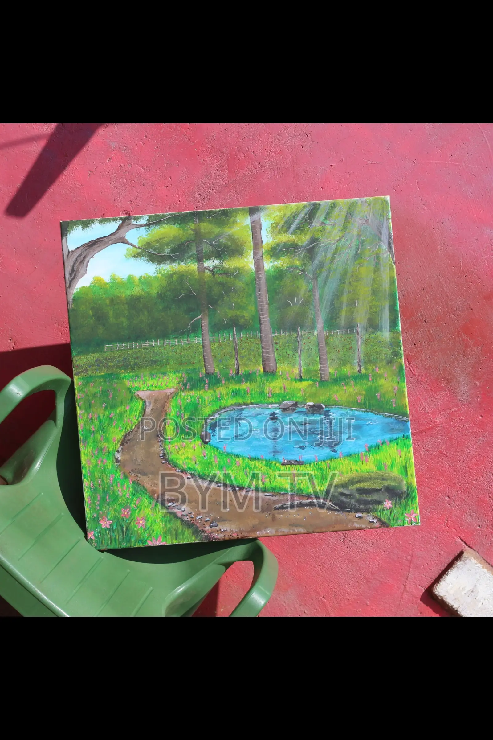 Acrylic Painting on Canvas, 61 × 61cm