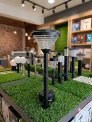 Solar Disc Stake Garden Path Light – LED Outdoor Lawn Lamp